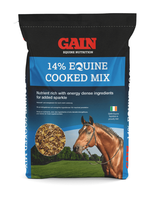 14% equine cooked mix