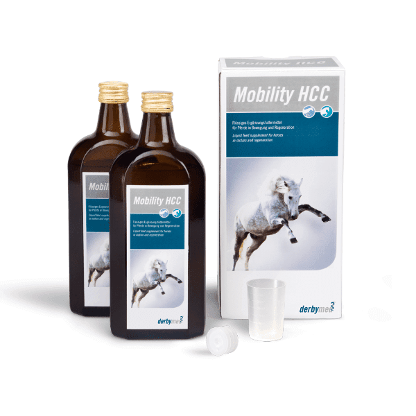 Derbymed Mobility HCC - kwas hialuronowy i chondroityna w formie płynnej dla koni sportowych